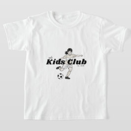 girls soccer kids club t-shirt