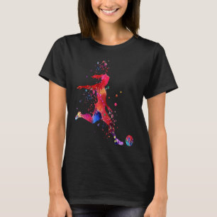 Girls Soccer Spieler glänzen Ihre Farben T-Shirt