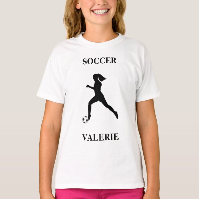 Girls Soccer T - Shirt (Vorderseite)