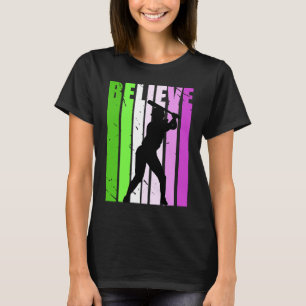 Girls Softball Birthday Compete Team Womens Glauv T-Shirt
