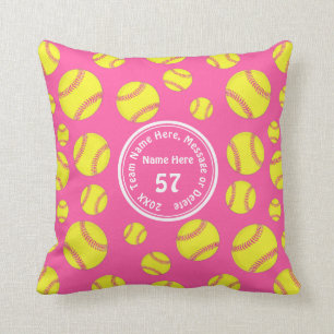 Girls Softball Geschenke, Personalisiertes Softbal Kissen