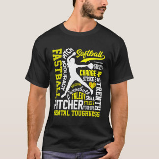Girls Softball Pitcher Die besten Eigenschaften Fr T-Shirt