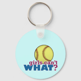 Girls Softball Schlüsselanhänger