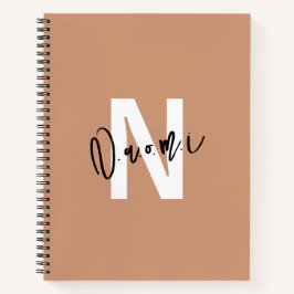 Girls’ Spiral Notebook – Light Peachy Beige "Naomi Notizbuch