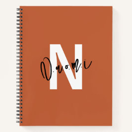 Girls’ Spiral Notebook – Warm Terracotta "Naomi" Notizbuch