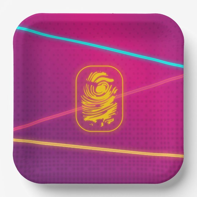 Girls Spy Party Laser Teller (Vorderseite)