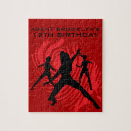 Girls Spy Party Red Fingerprint