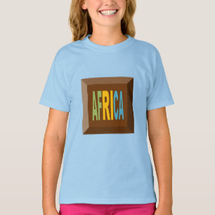 Girls T - Shirt blauer AFRICA