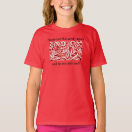 Girls T-Shirt Gib die Süßigkeiten...