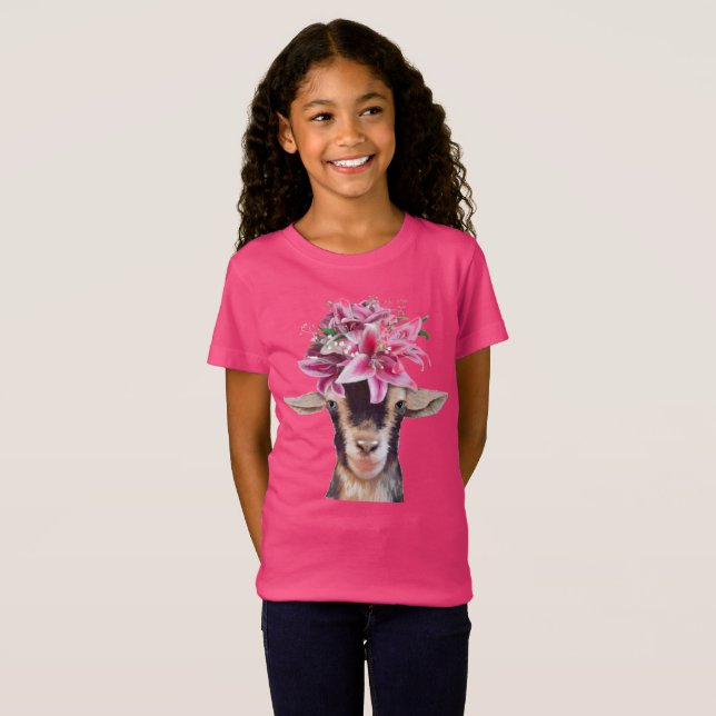 Girls T-Shirt Lilly the Goat (Vorne ganz)