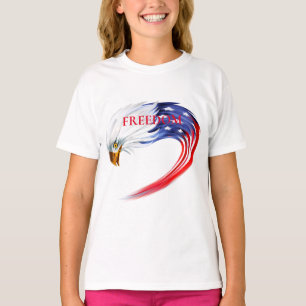 Girls T - Shirt-Patriotic T-Shirt
