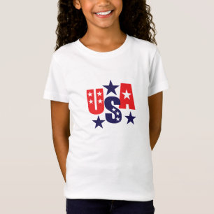 Girls T - Shirt-Patriotic T - Shirt