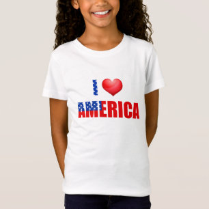 Girls T - Shirt-Patriotic T-Shirt