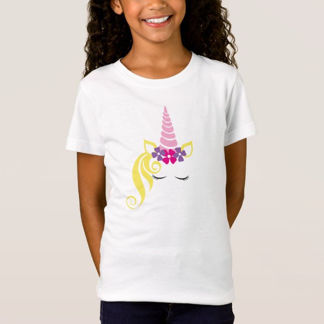 Girls T - Shirt-Unicorn T-Shirt (Vorderseite)