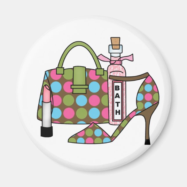 Girls - Taschen und Schuhe Drei Magnet (Vorne)