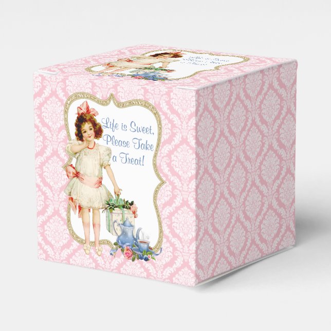 Girls Tea Party Geschenkschachtel (Vorderseite)