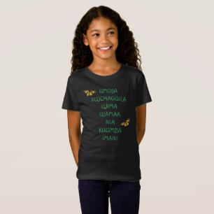 Girl's Tee Shirt Kwanzaa Principles