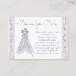 Girls Teepee Tribal Bringen Sie eine Buchkarte mit Begleitkarte