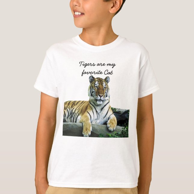 Girls Tiger Shirt (Vorderseite)