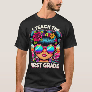 Girls Toddlers erster Klasse Kinder Messy Bu T-Shirt