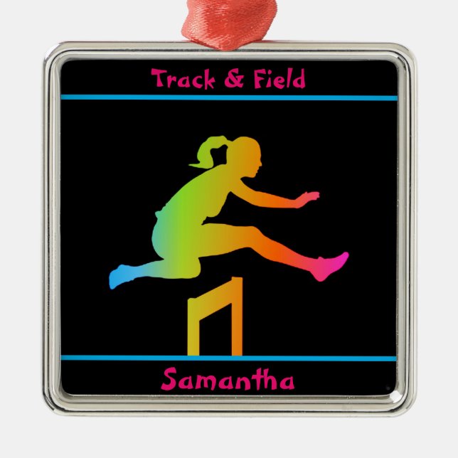 Girls Track and Field Keramik Ornament (Vorne)
