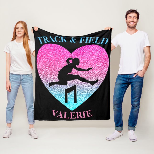 Girls Track & Field Fleece Blanket (Beispiel)