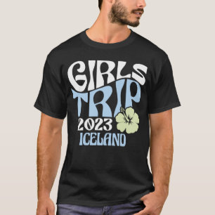 Girls Trip 2023 Island Beach Destination Retro Gr T-Shirt