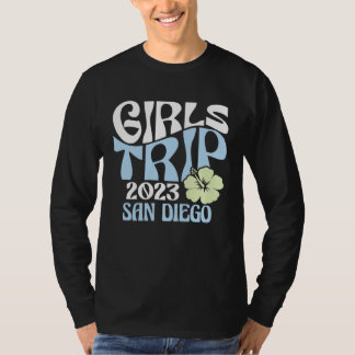 Girls Trip 2023 San Diego Beach Destination Retro  T-Shirt