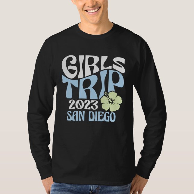 Girls Trip 2023 San Diego Beach Destination Retro  T-Shirt (Vorderseite)