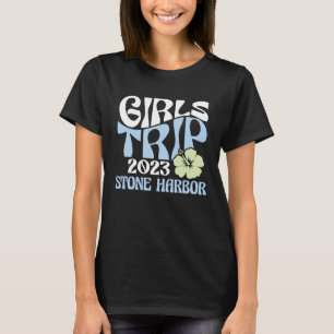 Girls Trip 2023 Stone Harbor Beach Destination Ret T-Shirt