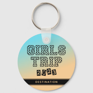 Girls Trip 2023 Urlaub Tropische Strahlen Custom Schlüsselanhänger