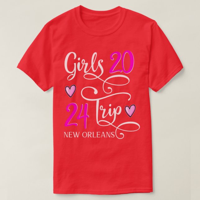 Girls Trip 2024 New Orleans Louisiana T-Shirt (Design vorne)