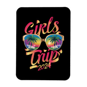 Girls Trip 2024 Summer Beach Vacation 2024 Magnet