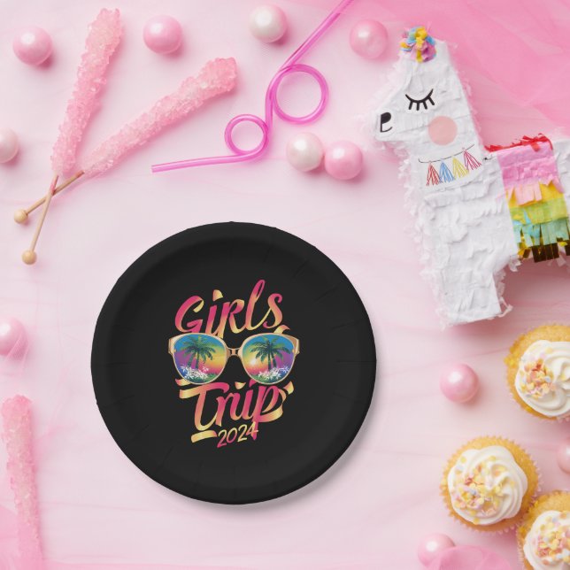 Girls Trip 2024 Summer Beach Vacation 2024 Pappteller (Party)