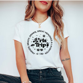 Girls Trip 2026 – Custom Friends Beach Vacation T-Shirt
