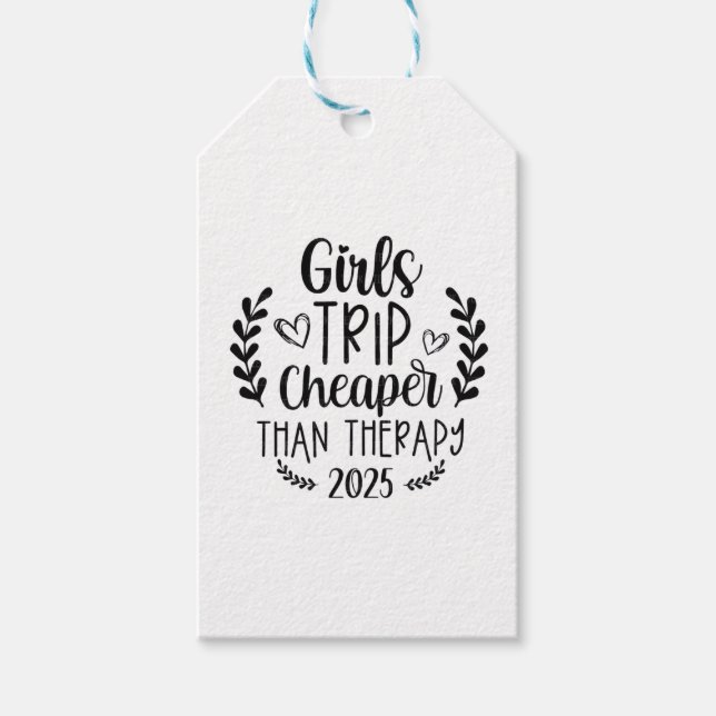 Girls Trip billiger als Therapie 2025 Geschenkanhänger (Vorderseite)