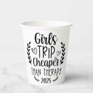 Girls Trip billiger als Therapie 2025 Pappbecher