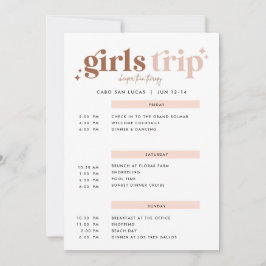 Girls Trip billiger als Therapie Itinerary Invitat Einladung