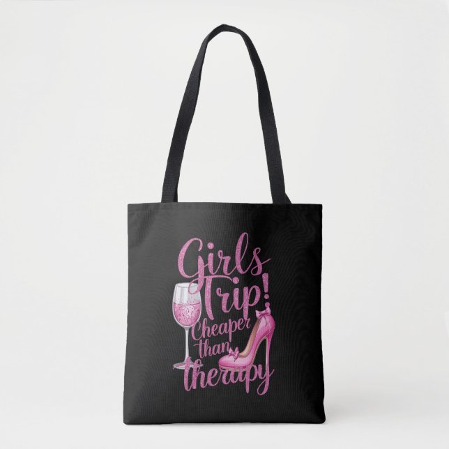 Girls Trip billiger als Therapiewochenende Party Tasche (Vorderseite)