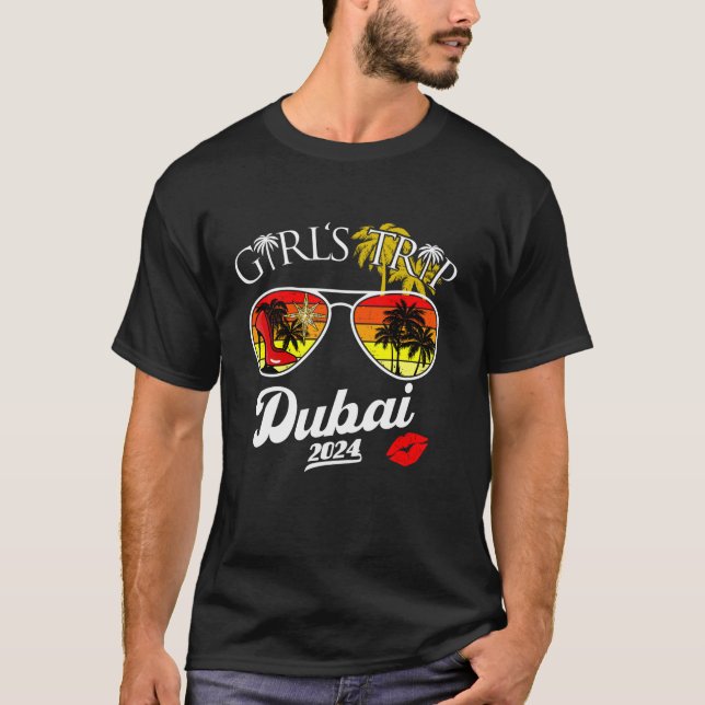 Girls Trip Dubai 2024 Beach Womens Weekend Birthda T-Shirt (Vorderseite)