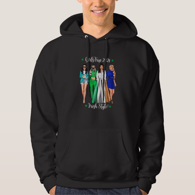 Girls Trip Irish Vacation Frauen Hen Do Holi Hoodie (Vorderseite)