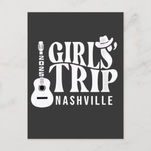 Girls Trip Nashville 2025 Urlaub Sommer Einladungspostkarte