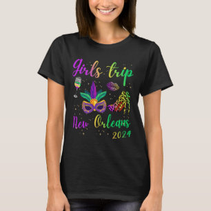 Girls Trip New Orleans 2024 Mardi Gras Maskottchen T-Shirt