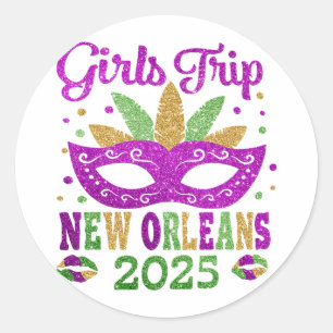 Girls Trip New Orleans 2025 Runder Aufkleber