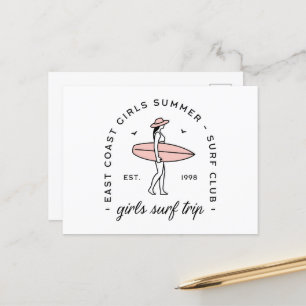 Girls Trip Surf Club Sommer Ostküste Ästhetik Postkarte