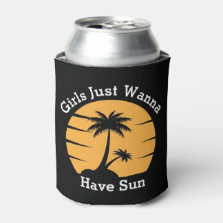 Girls Tropical Beach Urlaub Sommer kann kühlen Dosenkühler