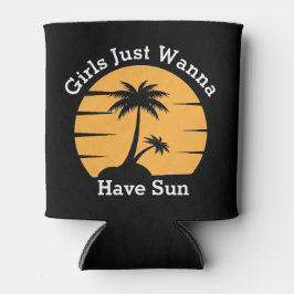 Girls Tropical Beach Urlaub Sommer kann kühlen Dosenkühler