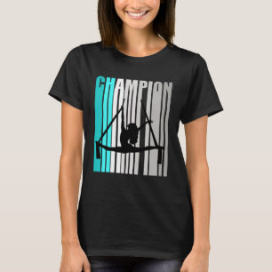 Girls Turquoise Aerialist Champion Air Yoga Tanz T-Shirt
