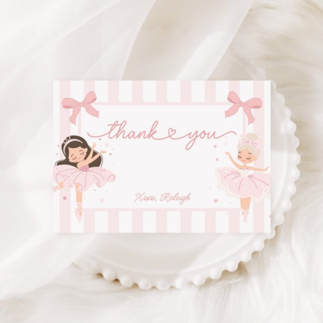 Girls Tutu Coquette Ballerina Dankeskarte (Von Creator hochgeladen)