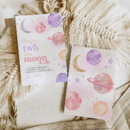 Girl's Two the Moon Dankeschön Karten